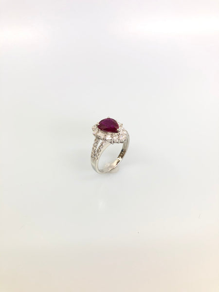 PT/K18YG ルビー リング 1.252CT