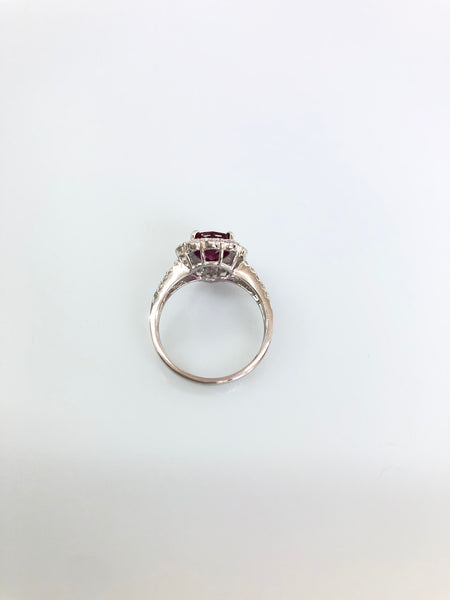 PT/K18YG ルビー リング 1.252CT