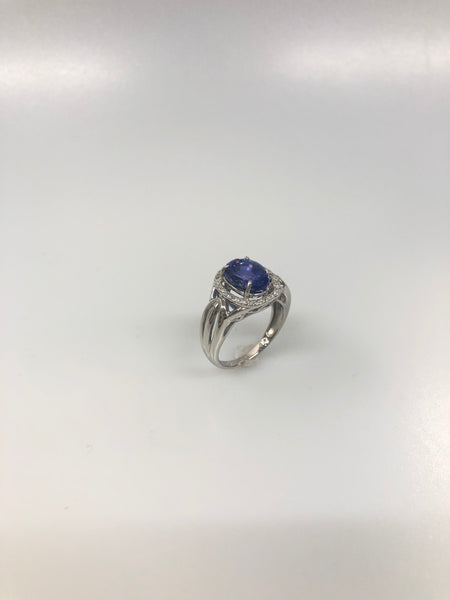 Pt900サファイヤリング　新品未使用品 PT900 サファイヤ リング GIA NO HEAT SRILANKA VIOLETISH BLUE