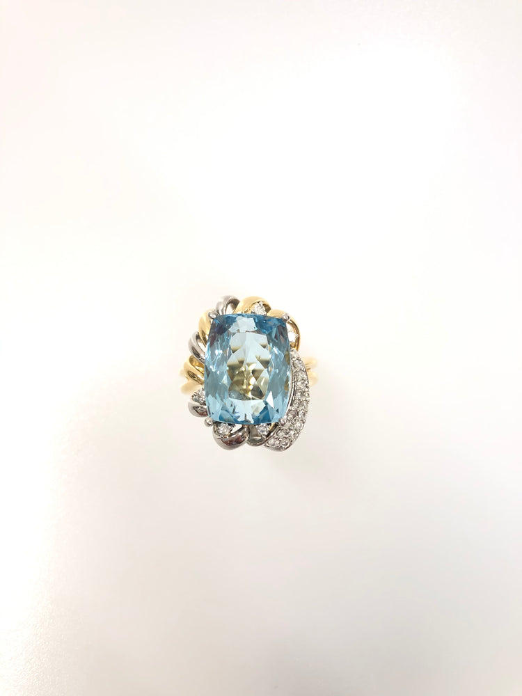 Pt900 アクアマリンリング 2.88ct - 指輪・リング