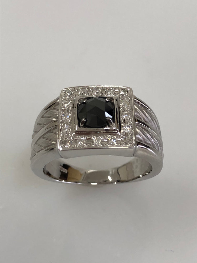 K18WG✨ブラックダイヤ0.27ct✨ダイヤ0.23ct✨ダイヤ綺麗リング✨