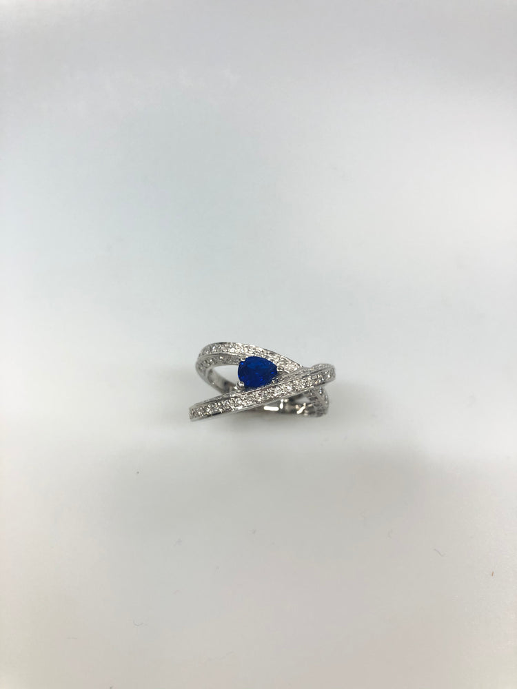 美品 Pt900 アウイナイト0.122ct ダイヤ計0.38 リング 指輪約12号