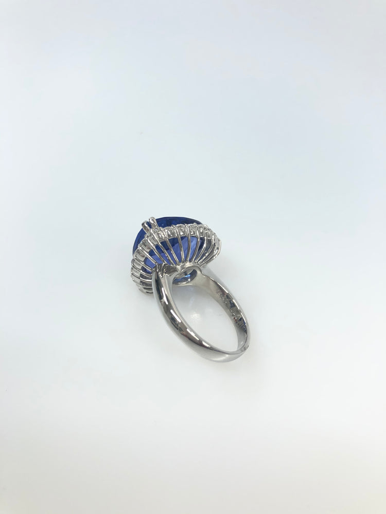 付属品【鑑定書付】Pt900 タンザナイト6.48ct /ダイヤ0.23ct リング