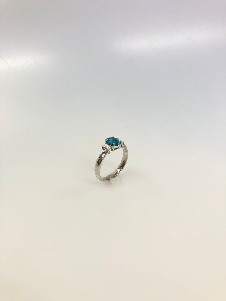 PT900 パライバトルマリン リング GIA BRAZIL GREENISH BLUE – 株式 ...