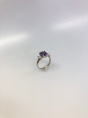 PT900 サファイヤ リング GIA SRILANKA VIOLET CHANGING TO PURPIE NO HEAT